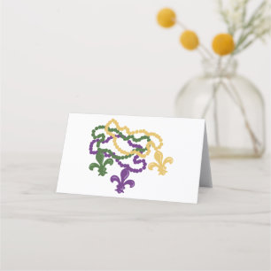 Mardi Gras Beads Platzkarte
