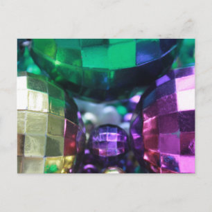 Mardi Gras Beads Postkarte Einladung Vorlagen