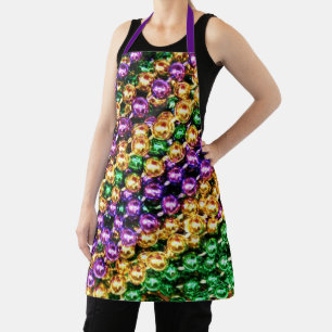 Mardi Gras Beads Schürze