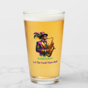Mardi Gras Bier Glas