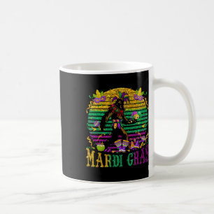Mardi Gras Bigfoot Funny Kids Men Sasquatch Mardi Kaffeetasse