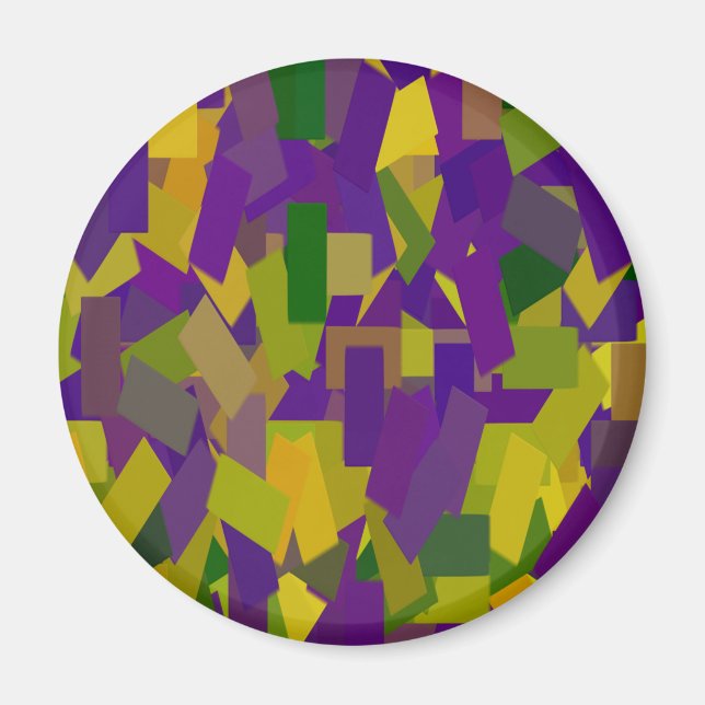 Mardi Gras Blocks Magnet (Vorne)