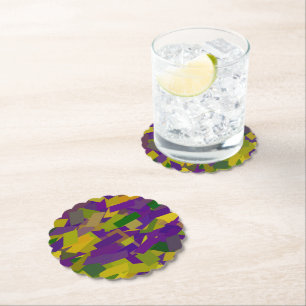 Mardi Gras Blocks Untersetzer