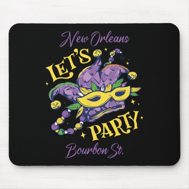 Mardi Gras Bourbon Street Mousepad (Vorne)