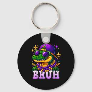 Mardi Gras Bruh Mardigator Alligator Kostüm Teenag Schlüsselanhänger