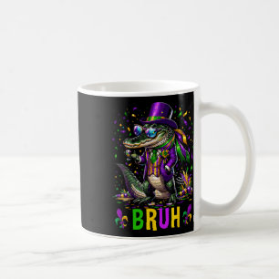 Mardi Gras Bruh Marigator Alligator Mardi Gras Cos Kaffeetasse