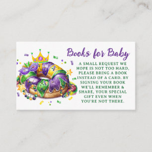Mardi Gras Bücher für Baby-Anfrage Begleitkarte