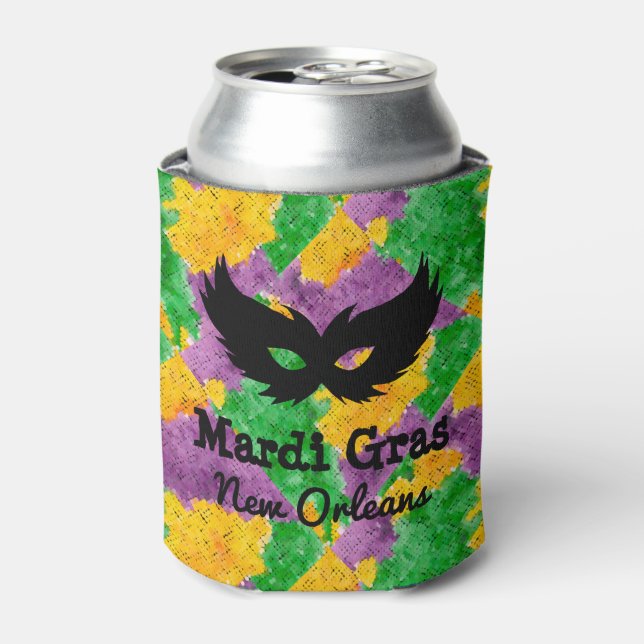 Mardi Gras Camouflage Mask Dosenkühler (Kanne Vorderseite)