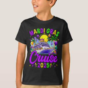 Mardi Gras Carnival Cruise 2025 Family Cruising T-Shirt