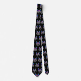Mardi Gras Carnival Feather Mask NeckTie 2 Krawatte