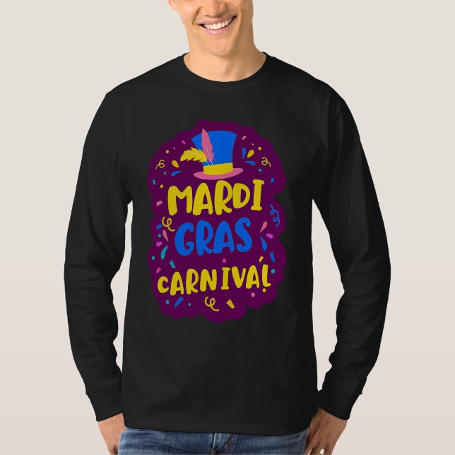 mardi gras carnival fest new orleans T-Shirt (Vorderseite)