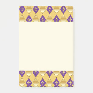 Mardi Gras Carnival Jazz Lilie Post-it Klebezettel