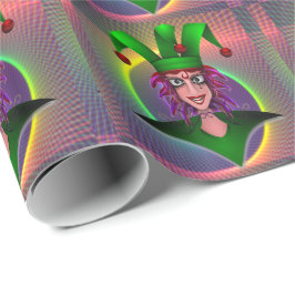 Mardi Gras Carnival Jester Geschenkpapier
