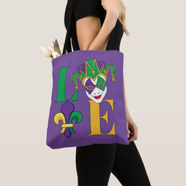 Mardi Gras Carnival Jester Mask Tasche (Von Nahem)