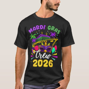 Mardi Gras Carnival Kreuzfahrt Besatzung 2026 Reis T-Shirt