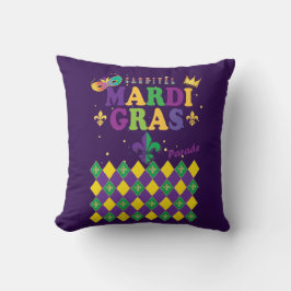 Mardi Gras Carnival Lilie Diamond Kissen