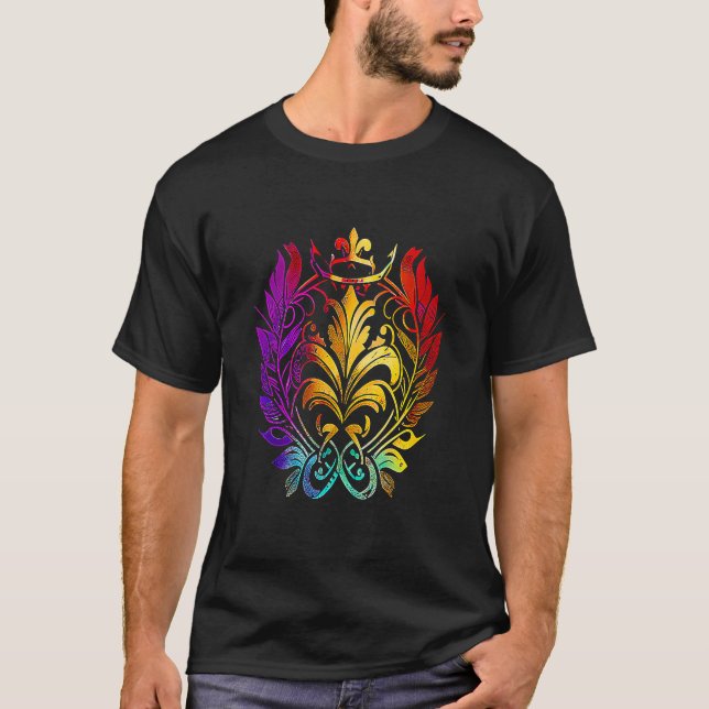 Mardi Gras Carnival parade with beads party and ma T-Shirt (Vorderseite)