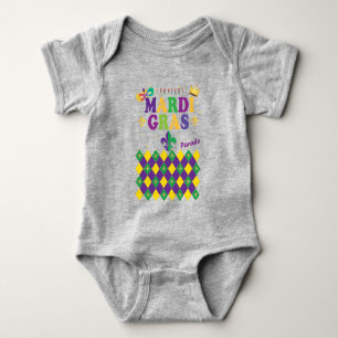 Mardi Gras Carnival Party Lilie Dekoration Baby Strampler