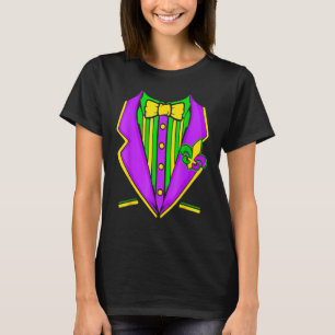 Mardi Gras Carnival Party Tuxedo Men Boys Kostüm T-Shirt