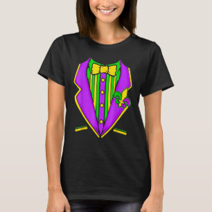 Mardi Gras Carnival Party Tuxedo Men Boys Kostüm T-Shirt