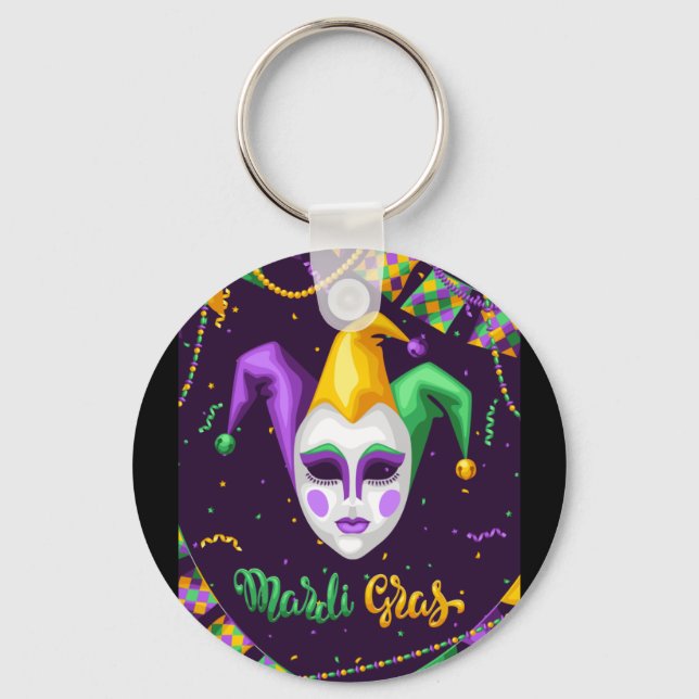 Mardi Gras Carnival Schlüsselanhänger (Vorderseite)