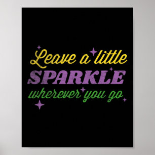 Mardi Gras Carnival Verließ ein kleines Sparkle-Ge Poster