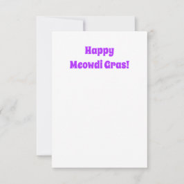 Mardi Gras Cat Einladung, Funny Meowdi Gras Card Einladung