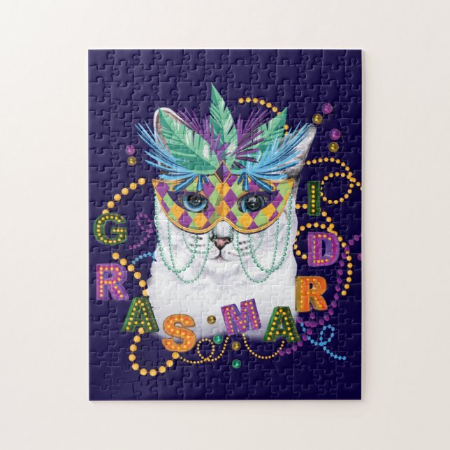 Mardi Gras Cat, Funny Mardi Gras (Vertikal)