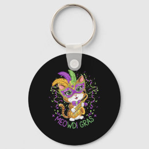 Mardi Gras Cat Lovers Schlüsselanhänger