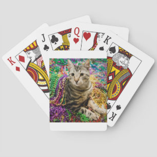 Mardi Gras Cat Spielkarten