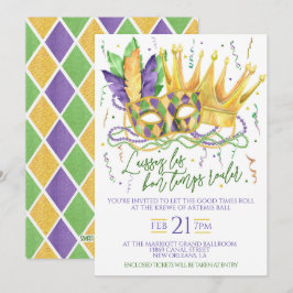 Mardi Gras Celebration Einladung