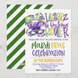 Mardi Gras Celebration Einladung