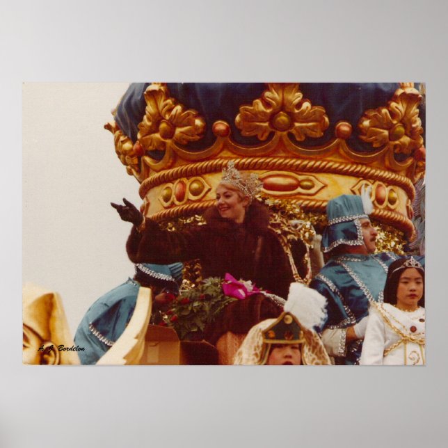 Mardi Gras Celebrity Queen Float Poster (Vorne)