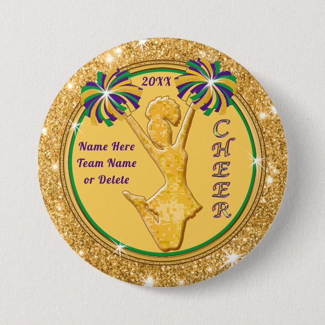 Mardi Gras, Cheer Buttone, Victoria Button (Vorderseite)