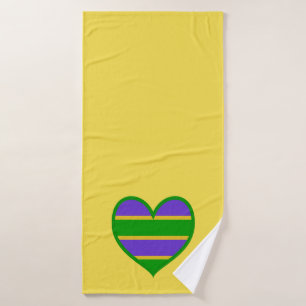 Mardi Gras Coeur rayé