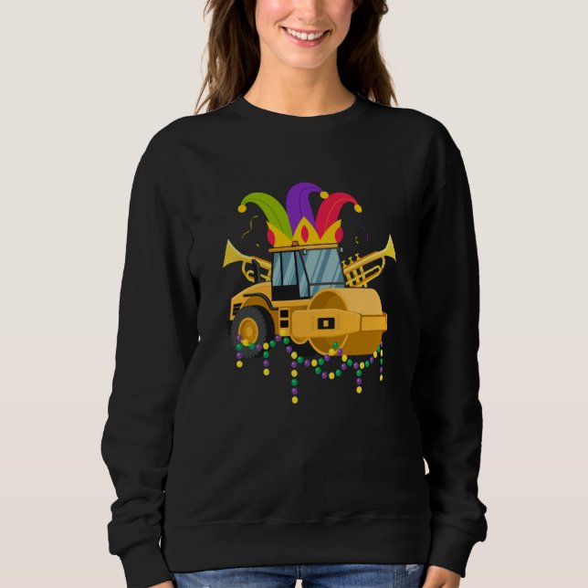 Mardi Gras Construction Celebrations Fat Tuesday P Sweatshirt (Vorderseite)