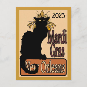 Mardi Gras Conversation Noir Personnaliser Carte P