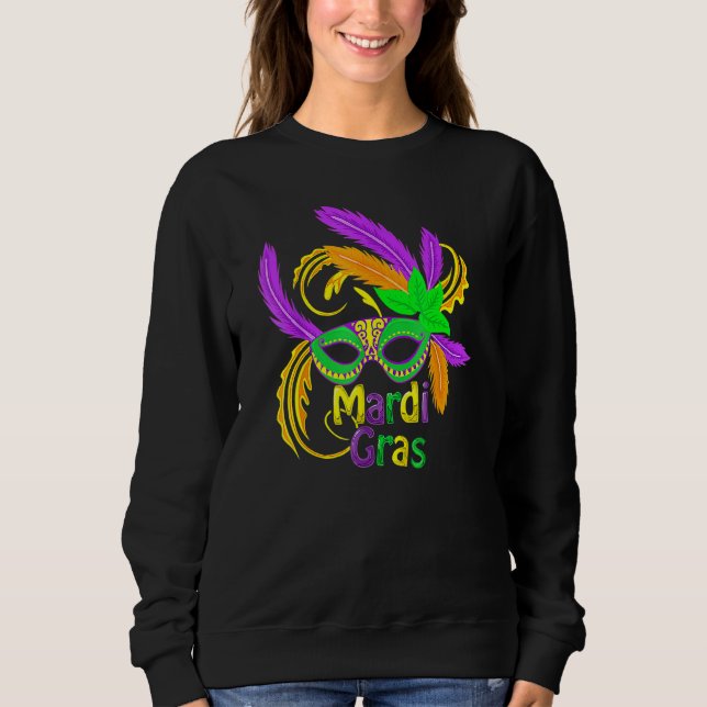 Mardi Gras Cool Pancake Tuesday Holiday Funny_2 Sweatshirt (Vorderseite)