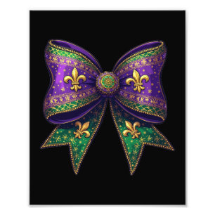 Mardi Gras Coquette Festival Moon and Stars Fotodruck