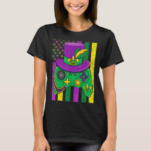 Mardi Gras Costume Video Game Jester Hat Amerikane T-Shirt