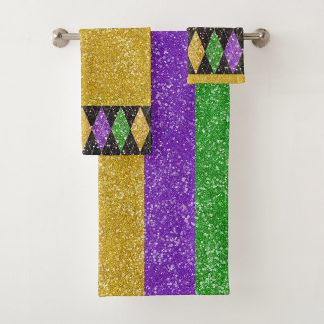 Mardi Gras Couleurs Parties scintillant Bling (En situation)