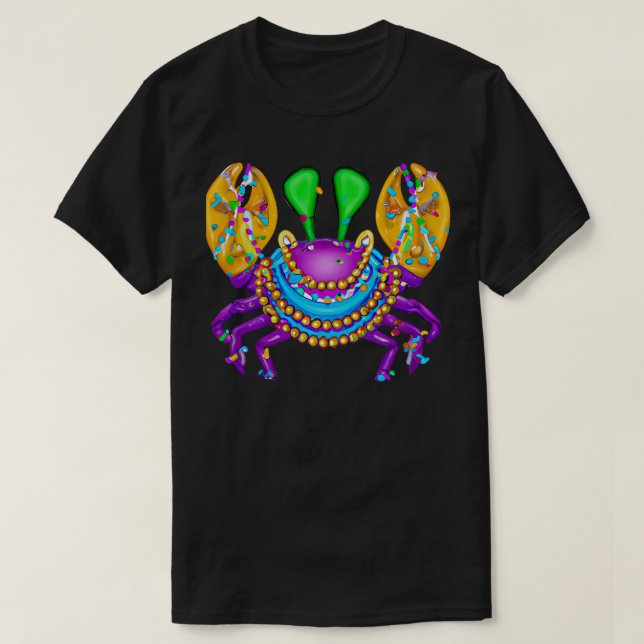 Mardi Gras Crabe 4 TShirt (Design devant)