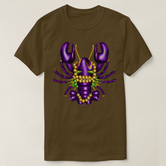 Mardi Gras Crawfish 3 TShirt (Design vorne)