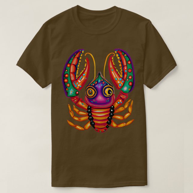 Mardi Gras Crawfish 4 TShirt (Design devant)