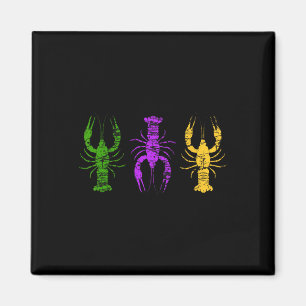 Mardi Gras Crawfish Jester Hat Bead T-Shirt New Or Magnet