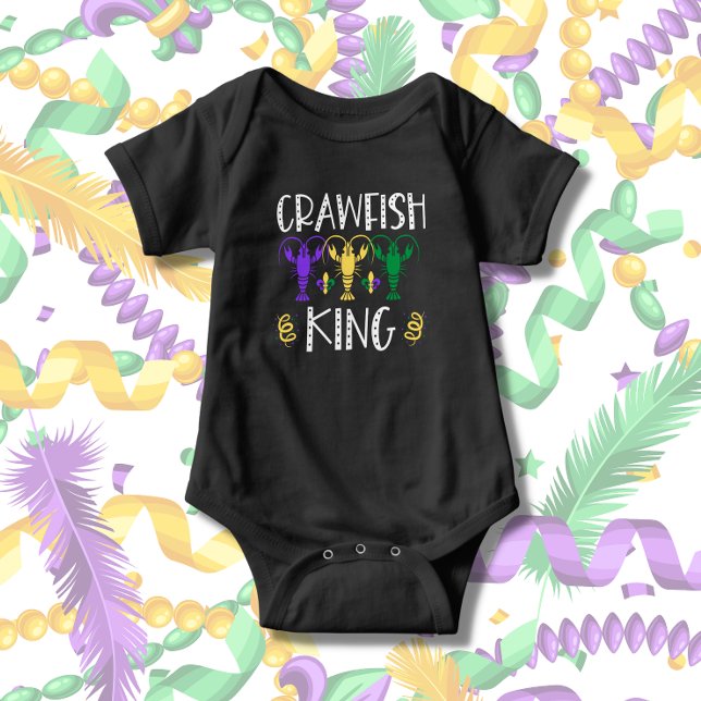 Mardi Gras Crawfish King Niedlich Baby Strampler (Von Creator hochgeladen)