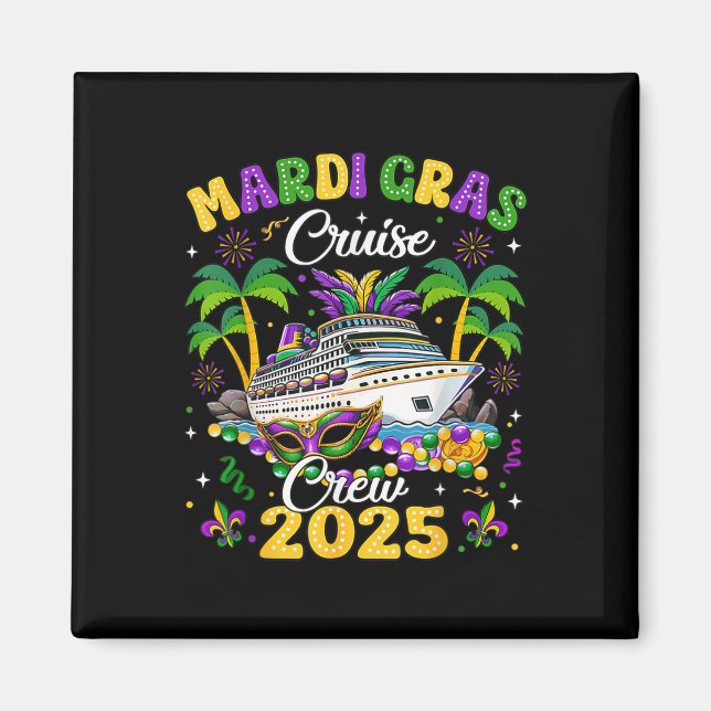 Mardi Gras Crew 2025 Ristorante La Lanchetta Magnet (Vorne)