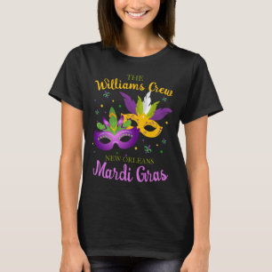 Mardi Gras Crew Custom Matching T - Shirt