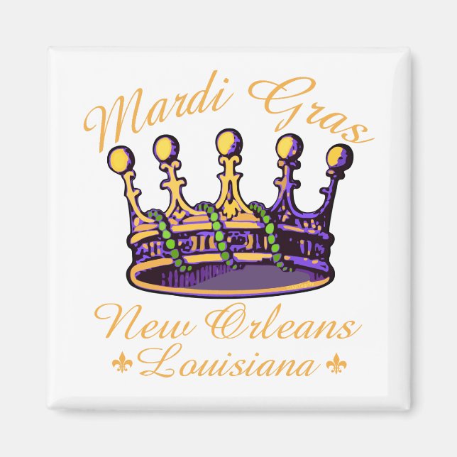 Mardi Gras Crown Magnet (Vorne)