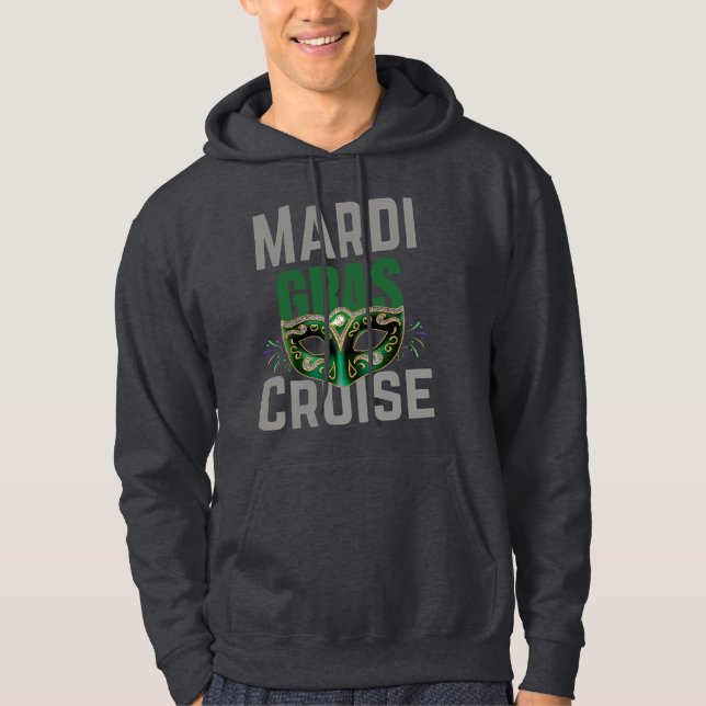 Mardi Gras Cruise 2024 Matching Family Party Hoodie (Vorderseite)